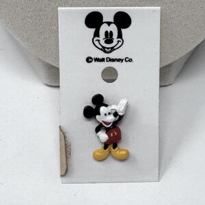vintage 1980s Walt Disney World Mickey Mouse resin plastic lapel pin new